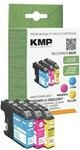 KMP Tintenpatronen-Set ersetzt Brother &raquo;LC-225XLC/M/Y&laquo; blau