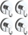Wenko 4er-Set Runde Haken mit Vacuum-Loc - Befestigen ohne Bohren