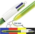 BIC 4-Farb-Kugelschreiber &raquo;4 Colours Fluo&laquo; blau