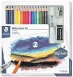 Staedtler 12er-Pack wasservermalbare Buntstifte Design Journey inkl. 3