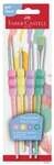 Faber-Castell (Schule) Pinsel-Set Soft-Touch Pastell 4-tlg.