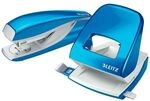 Leitz Tacker-Locher-B&uuml;roset &raquo;5095 WOW&laquo; blau, 9.8x10.9 cm