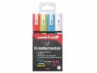 4er-Pack Kreidemarker »uni Chalk PWE-5M« gelb, uni-ball