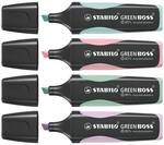 Stabilo 4er-Pack Textmarker &raquo;Green BOSS&reg;&laquo; Pastel gr&uuml;n