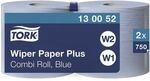Tork Industrie-Wischt&uuml;cher blau 2-lagig 24x34 cm (2x750 Blatt) blau, 24 cm