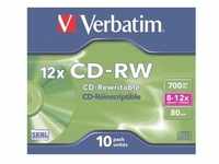 CD-Rohlinge »CD-RW« silber, Verbatim