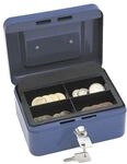 Wedo Geldkassette Gr&ouml;&szlig;e 1 blau, 15.2x8x11.5 cm