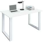 VCM Schreibtisch &raquo;Lona&laquo; 140/80 cm B&uuml;gel-Fu&szlig;-Gestell wei&szlig; wei&szlig;, 140x76x80 cm