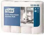 Tork K&uuml;chenrollen &raquo;Premium&laquo; 3-lagig, 4 Rollen wei&szlig;, 25.8 cm