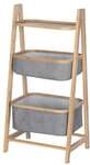 Wenko Haushaltsregal &raquo;Bahari&laquo; mit 2 K&ouml;rben braun, 91x34 cm