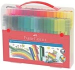Faber-Castell (Schule) 80er-Koffer Filzstifte &raquo;Connector&laquo; mehrfarbig