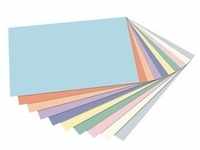 Tonpapier 130 g/m2 10 Farben pastell A4 100 Blatt mehrfarbig, folia