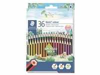 36er-Pack Buntstifte »Noris colour« sechskantig, im Kartonetui braun, Staedtler