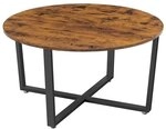 VASAGLE Couchtisch braun 88/88/47 cm braun, 47x88 cm