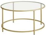 VASAGLE Couchtisch gold 84/84/45,5 cm gold, 45.5x84 cm