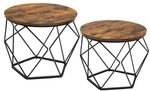 VASAGLE Couchtische-Set 2-tlg. braun