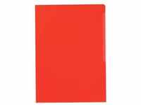 100er-Pack Sichthüllen A4 farbig genarbt »2337« rot, Durable