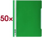 Durable Schnellhefter A4 &Uuml;berbreite PVC-Hartfolie 200 Blatt 50 St&uuml;ck gr&uuml;n, 24.5x31