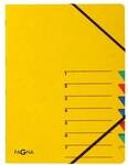Pagna Ordnungsmappe &raquo;Premium&laquo; 7 F&auml;cher 1-7 gelb, 24x32x0.4 cm
