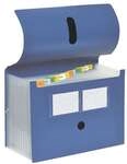 Foldersys F&auml;chermappe - 12 F&auml;cher (dehnbar) blau, 32x24x2.8 cm