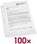 Oxford Prospekth&uuml;llen A4 transparent Polypropylen (PP) 100 St&uuml;ck transparent