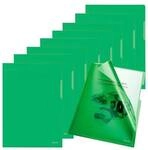 bene 100er-Pack Sichth&uuml;llen - A4 - glasklar - farbig gr&uuml;n