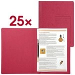 EXACOMPTA Schnellhefter A4 Karton 250 Blatt 25 St&uuml;ck rot, 27.2x31.8 cm