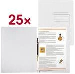 EXACOMPTA Schnellhefter A4 Karton 250 Blatt 25 St&uuml;ck wei&szlig;, 27.2x31.8 cm