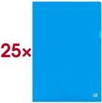 Oxford Sichth&uuml;llen A4 blau PVC-Hartfolie 25 St&uuml;ck, 21.8x30.8 cm