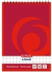 Herlitz Spiralnotizblock &raquo;x.book&laquo; A7 kariert rot
