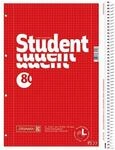 Brunnen Collegeblock &raquo;Student Linksh&auml;nder&laquo; A4 kariert, holzfreies Papier rot