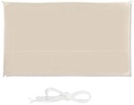 relaxdays Sonnensegel rechteckig 2 x 4 m beige beige