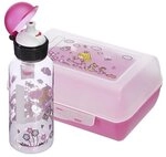 emsa Kinder Trinkflasche & Lunchbox &raquo;Prinzessin&laquo; 0.4 L transparent