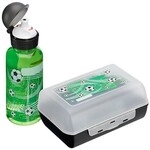 emsa Kinder Trinkflasche & Lunchbox &raquo;Fu&szlig;ball&laquo; 0.4 L transparent
