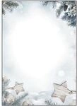 Sigel Weihnachts-Motivpapier &raquo;Snow Star&laquo; DP312 - 25 Blatt, 21x29.7 cm