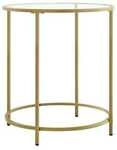 VASAGLE Beistelltisch 20 cm Vierbein-Gestell gold, 20x55x30 cm