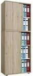 VCM Schiebet&uuml;renschrank &raquo;Lona&laquo; 5 OH breit braun, 70x178x37 cm