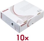 Esselte Archivboxen 25,5/32,9/8,0 cm 10 St&uuml;ck wei&szlig;, 25.5x8x32.9 cm