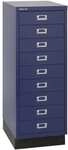 Bisley Schubladenschrank &raquo;MultiDrawer&laquo; A3, einbahnig, 9 Sch&uuml;be blau,...