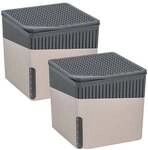 Wenko 2er-Pack Raumentfeuchter &raquo;Cube&laquo; 500 g beige