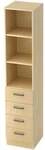 HAMMERBACHER Schubladenregal &raquo;R-Line&laquo; braun, 40.6x200.4x42 cm
