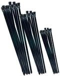 CON:P 25-tlg. Kabelbinder-Set schwarz schwarz