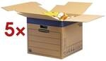 Bankers Box System 5 St&uuml;ck Umzugskartons &raquo;SmoothMove FastFold&laquo; 48/47/41,2 cm