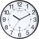 unilux Funkwanduhr &raquo;Maxi Wave&laquo; &Oslash; 37,5 cm schwarz, 37.5 cm