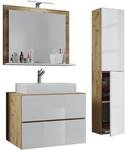VCM Morgenthaler 4-tlg. Badm&ouml;bel-Set &raquo;Lendas L&laquo; 80 cm braun