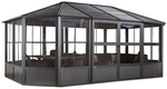 SOJAG Pavillon &raquo;Charleston 1218&laquo; grau, 593.6x280.9x383.6 cm