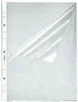 Herlitz Prospekth&uuml;lle A4 genarbt - 100 St&uuml;ck transparent, 23x31 cm