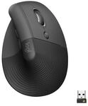 Logitech Ergonomische Maus Lift for Business schwarz, 7x7.1x10.8 cm