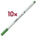 Stabilo 10er-Pack Brush-Pens &raquo;Pen 68 brush&laquo; gr&uuml;n
