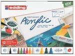 Edding 12-tlg. Acrylmarker-Set &raquo;basic&laquo; (5000 + 5100 + 5300 + 5400) schwarz